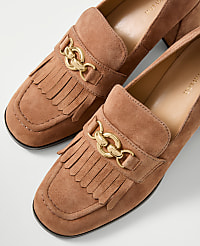 Suede Kiltie Loafer Pump carousel Product Image 2