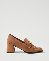 Suede Kiltie Loafer Pump carousel Product Image 1