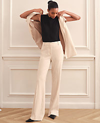 The Flare Trouser in Pinstripe carousel Product Image 1
