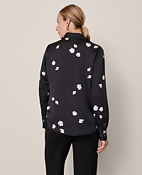 Floral Satin Essential Shirt carousel Product Image 2