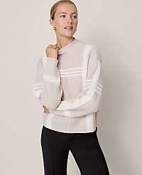 Petite Weekend Plaid Mock Neck Sweater carousel Product Image 3