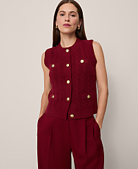 Cable Sweater Vest carousel Product Image 1