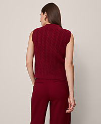 Cable Sweater Vest carousel Product Image 2