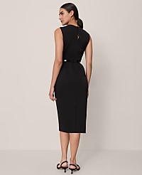 Twist Neck Midi Sheath Dress carousel Product Image 2