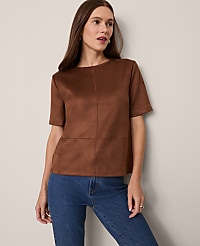 Faux Suede Top carousel Product Image 1
