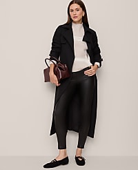 The Seamed Button Legging in Faux Leather carousel Product Image 4