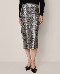 Snake Print Pencil Skirt carousel Product Image 3