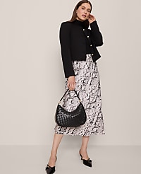 Snake Print Satin Bias Slip Skirt carousel Product Image 1