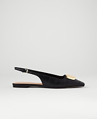 Leather Buckle Slingback Flat carousel Product Image 1
