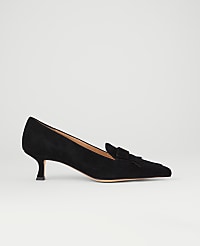 Suede Tapered Heel Kiltie Pump carousel Product Image 1