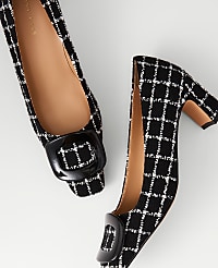 Tweed Buckle Pump carousel Product Image 2