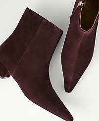 Suede Nip Toe Bootie carousel Product Image 2