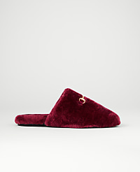Weekend Horsebit Fuzzy Slide Flat carousel Product Image 1