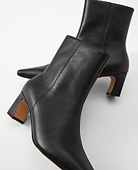Leather Skinny Heel Bootie carousel Product Image 2