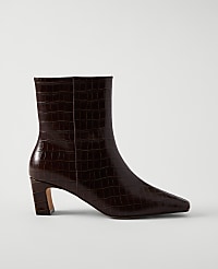 Croco Skinny Heel Bootie carousel Product Image 1
