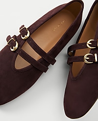 Buckled Suede Ballet Flat carousel Product Image 2