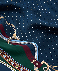 Silk Chain Link Print Little Scarf carousel Product Image 2