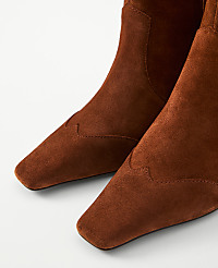 Suede Skinny Heel Bootie carousel Product Image 2