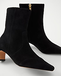 Suede Skinny Heel Bootie carousel Product Image 2