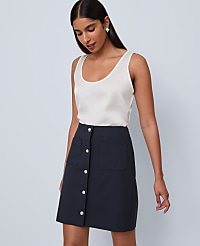 Petite Pocket Skirt in Ponte carousel Product Image 1