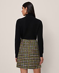 Petite Houndstooth Tweed Skirt carousel Product Image 2