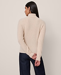 Studio Collection Cashmere Ribbed Turtleneck Sweater carousel Product Image 2