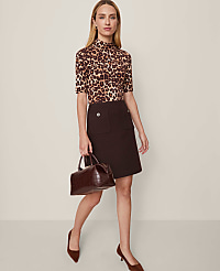 Animal Print Mock Neck Top carousel Product Image 4