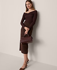 Twisted Off-The-Shoulder Sweater carousel Product Image 4