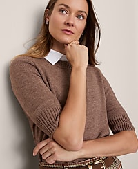 Mix Media Sweater Tee carousel Product Image 3