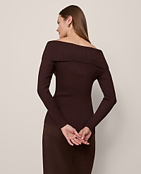Twisted Off-The-Shoulder Sweater carousel Product Image 3