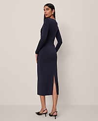 Petite V-Neck Knit Dress carousel Product Image 2