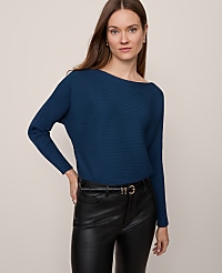 Ribbed Boatneck Sweater carousel Product Image 3