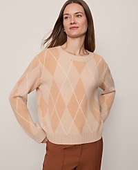 Argyle Crew Neck Sweater carousel Product Image 3