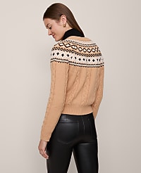 Fair Isle Cable Cardigan carousel Product Image 3