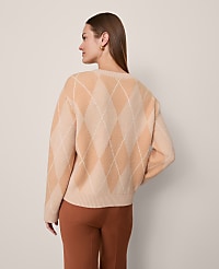 Argyle Crew Neck Sweater carousel Product Image 2