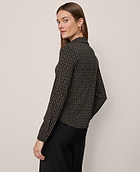 Petite Chain Link Button Down Shirt carousel Product Image 2