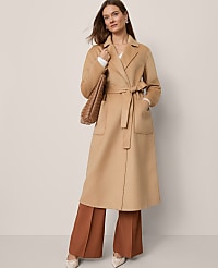 Belted Notch Collar Coat carousel Product Image 1