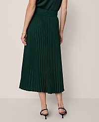 Horsebit Pleated Midi Skirt carousel Product Image 4