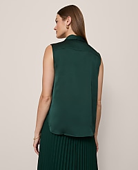 Shirred Yoke Sleeveless Shirt carousel Product Image 2