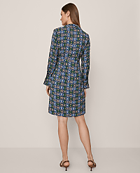 Chain Link Collared Wrap Shirtdress carousel Product Image 2
