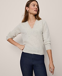 Cashmere V-Neck Sweater carousel Product Image 1