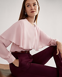 Capelet Overlay Blouse carousel Product Image 1