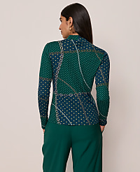 Chain Link Mock Neck Top carousel Product Image 2