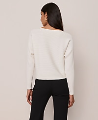Ribbed Boatneck Sweater carousel Product Image 2