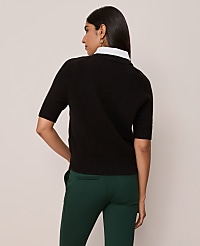 Mix Media Sweater Tee carousel Product Image 2