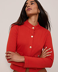 Mock Neck Knit Jacket carousel Product Image 3
