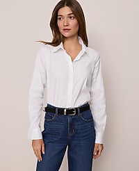 Petite Weekend Ruffle Collar Modern Shirt carousel Product Image 1
