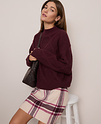 Petite Weekend Collection Cable Sweater carousel Product Image 3