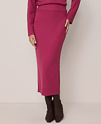 Petite Weekend Ribbed Sweater Skirt carousel Product Image 2