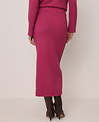 Petite Weekend Ribbed Sweater Skirt carousel Product Image 3